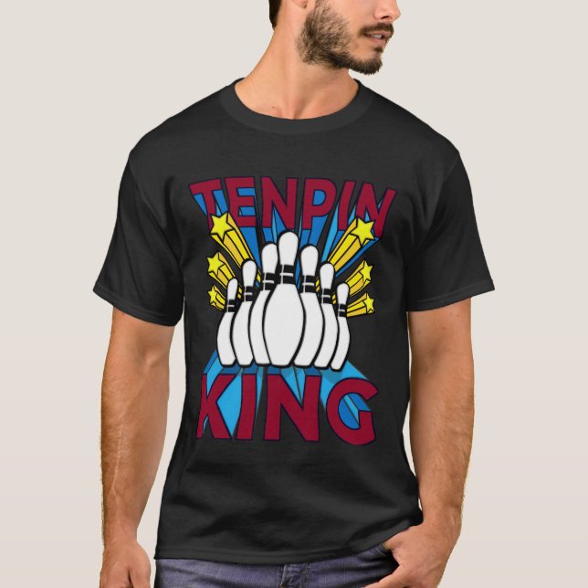 Tenpin Bowling King T-Shirt (Front)