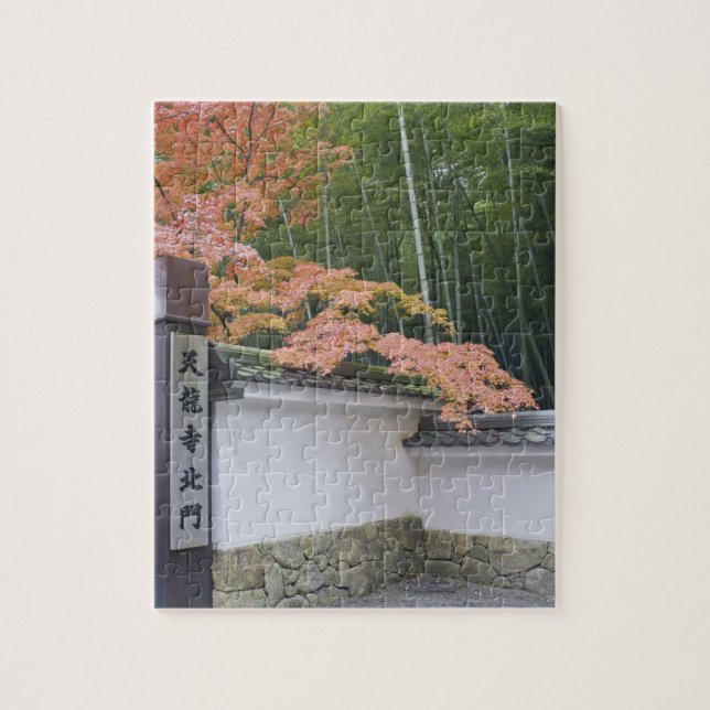 Tenryuji Temple North Gate Jigsaw Puzzle (Vertical)