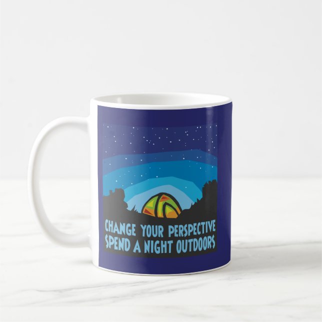 Tent Camping Coffee Mug (Left)