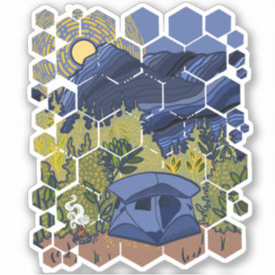 Tent Camping in the Mountains 