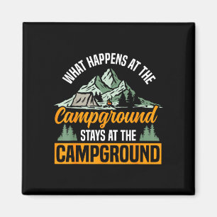 Tent camping retro vintage what happens at the magnet