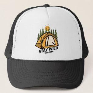 Tent Camping Trucker Hat