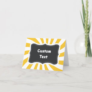 Tent Cards - Foldable Buffet Cards - Food Station