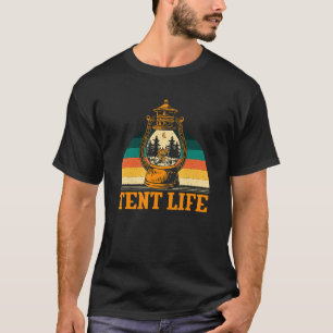 Tent Life Camping Summer Camper Tropical Hiking Wi T-Shirt