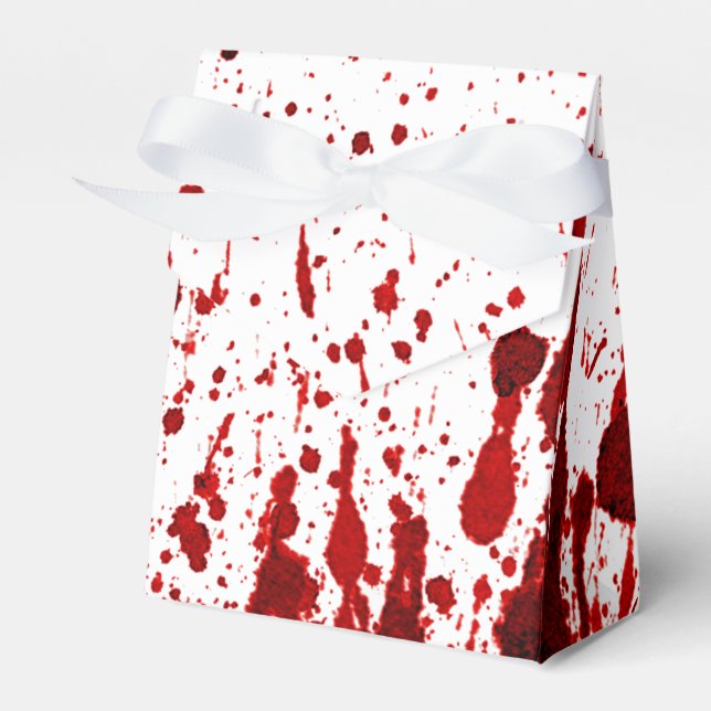 Tent Paper Favour Box Blood Splatter Vampire Gothi (Front Side)