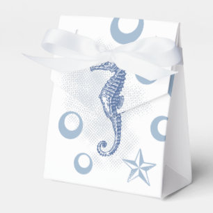 Tent Paper Favour Box Seahorse Ocean Beach Water