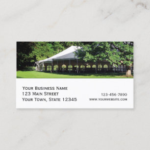 Tent Rental, Event Business Card