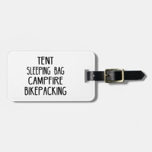 Tent Sleeping Bag Campfire Bikepacking Luggage Tag