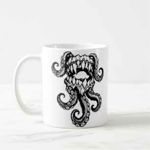Tentacle Monster Mouth – Dark Sea Creature Coffee Mug