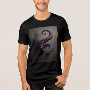 Tentacle Trouble – 3D Intruder Design Tri-Blend Shirt
