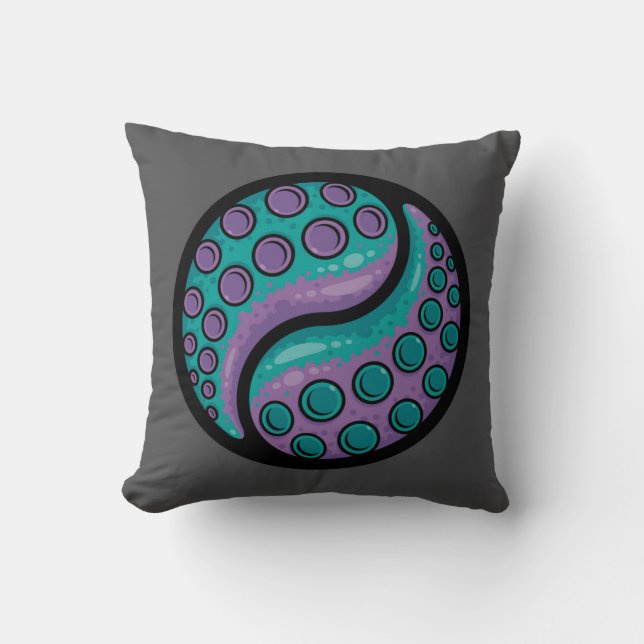 Tentacle Yin Yang Cushion (Front)