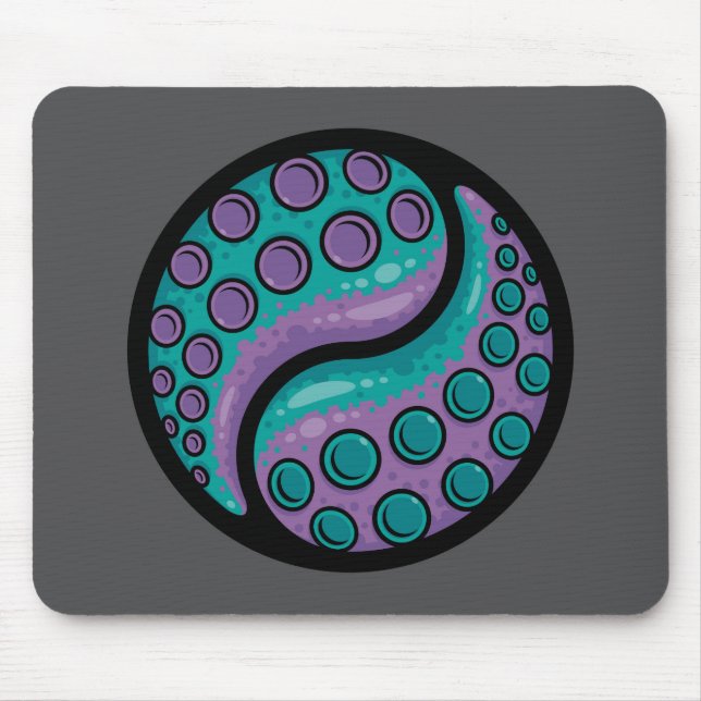 Tentacle Yin Yang Mouse Pad (Front)