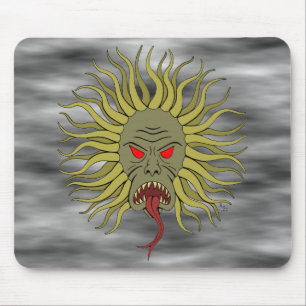 Tentacled Face Weird Horror Art Mouse Pad
