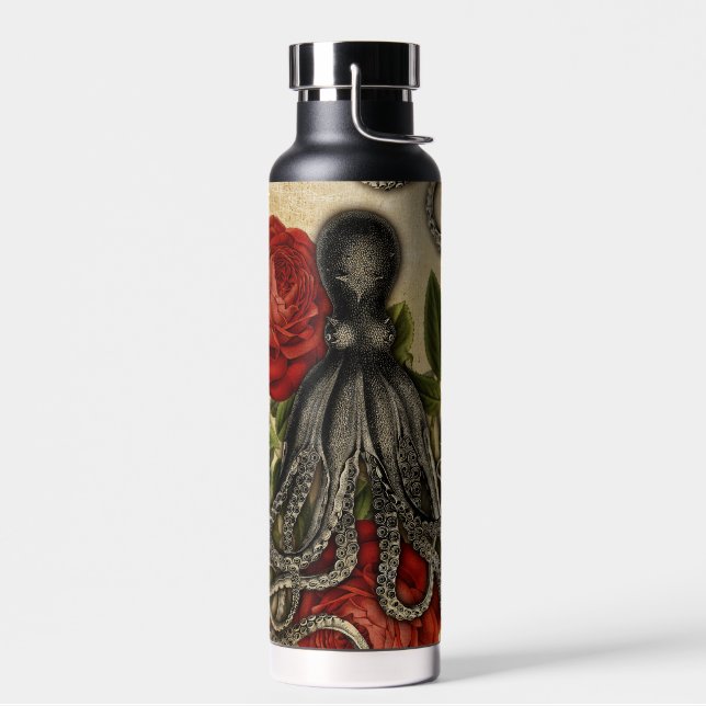 Tentacles And Roses Water Bottle (Left)