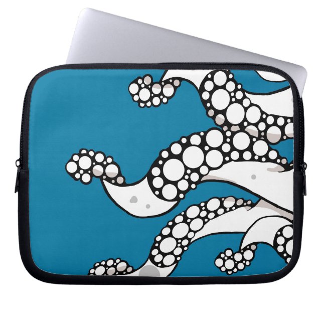 Tentacles (Blue) Laptop Sleeve (Front)