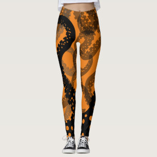 Tentacles faded orange Leggings