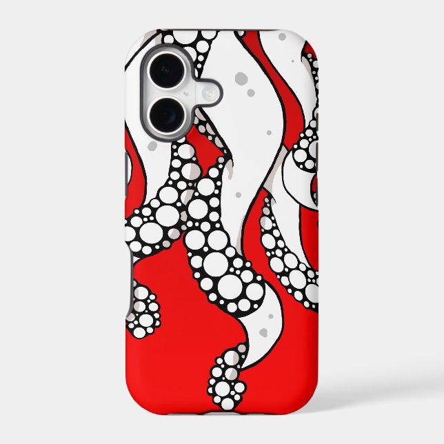 Tentacles (Red) iPhone 5 Case (Back)