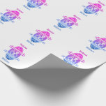 Tenth 10th wedding anniversary TIN ALUMINUM Wrapping Paper<br><div class="desc">A design for a married couple who are celebrating their tenth, 10th wedding anniversary. This design is a, shield like, emblem with the text TIN ALUMINUM anniversary, 10 year, and linked wedding rings. TIN or ALUMINUM is the traditional gift for the tenth wedding anniversary. You can customise the husband and...</div>
