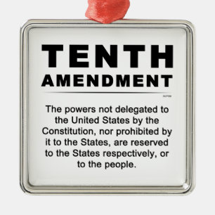 Tenth Amendment Metal Tree Decoration