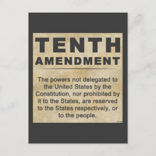 Tenth Amendment Postcard