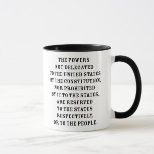 Tenth Amendment Text Mug