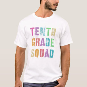 TENTH GRADE SQUAD Teacher Team Kids Sand Art Crew T-Shirt