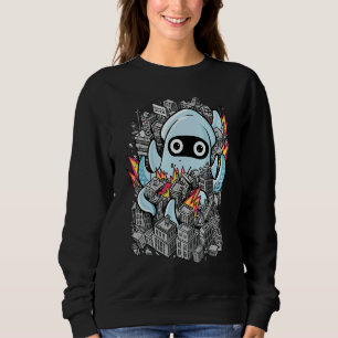 Tentical Attack Squid Smash City Octopus Tentacle Sweatshirt