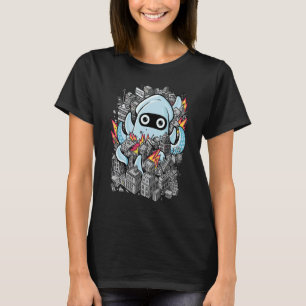 Tentical Attack Squid Smash City Octopus Tentacle T-Shirt