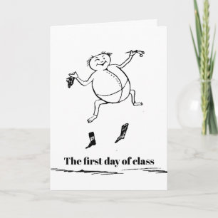 Tenure Congratulations Edward Lear Cartoon Funny Card