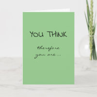 Tenure Congratulations (I Think Therefore I Am)