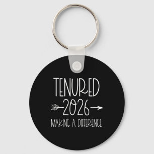 Tenured 2026 Professor Teacher Women Making A Diff Key Ring