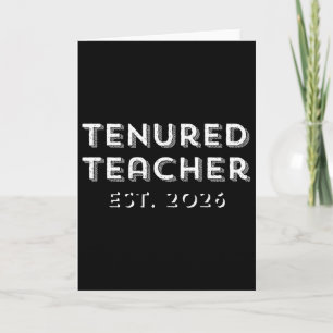 Tenured Teacher 2026 Congrats On Tenure Promotion  Card