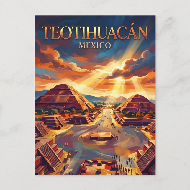 Teotihuacán Mexico Postcard (Front)