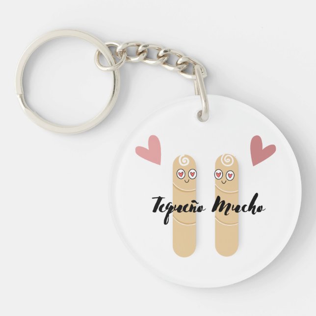 Tequeño Mucho Venezuelan Food Key Ring (Front)