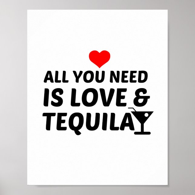 TEQUILA AND LOVE POSTER (Front)