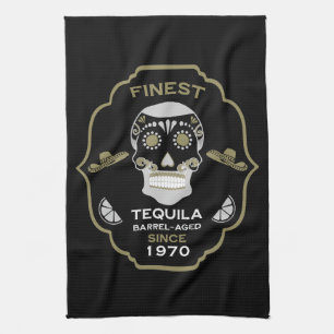 Tequila Birthday Over The Hill Tea Towel