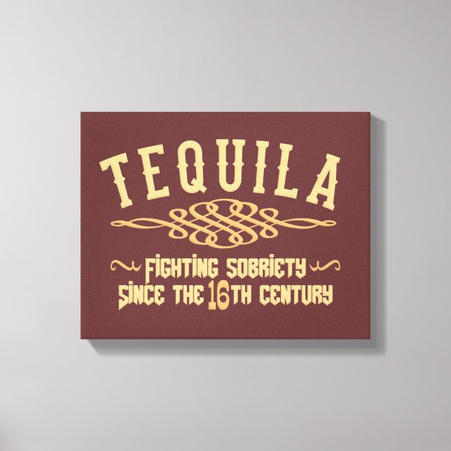 TEQUILA canvas print (Front)