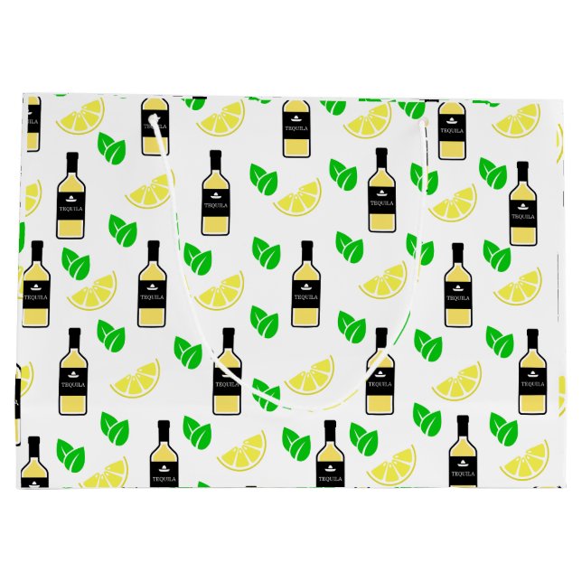 Tequila & Lemon  Large Gift Bag (Back)