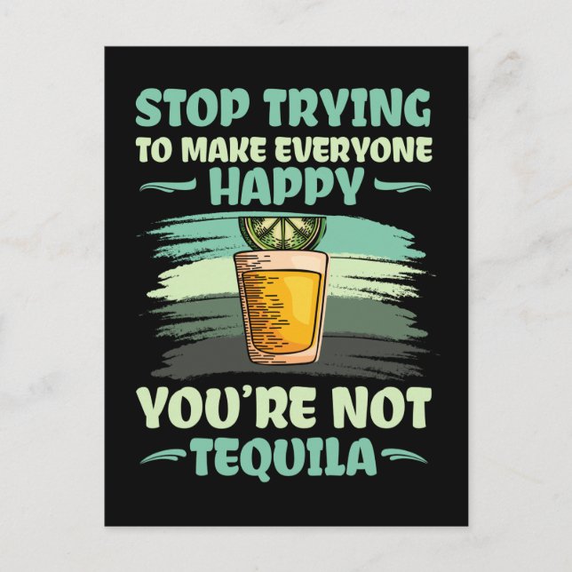 Tequila Lover Lemon Salt Party Drinking Fun Postcard (Front)
