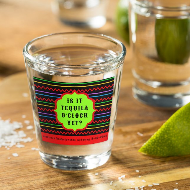 Tequila O'Clock Personalised Event Shot Glass (Creator Uploaded)