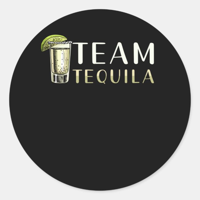 Tequila Party Team Classic Round Sticker (Front)