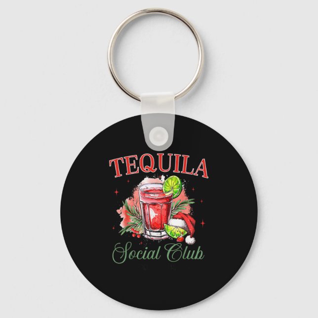 Tequila Social Club Tequila Tail Club Drinking Chr Key Ring (Front)