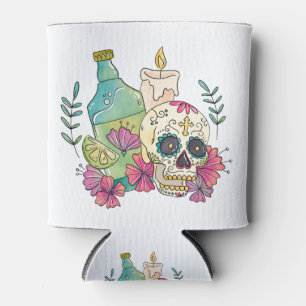 Tequila Sugar Skull Can Cooler