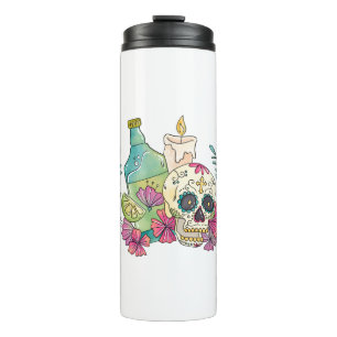 Tequila Sugar Skull Thermal Tumbler