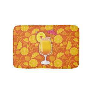 Tequila sunrise bath mat