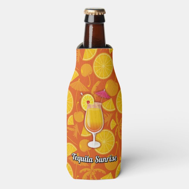 Tequila sunrise bottle cooler (Bottle Front)