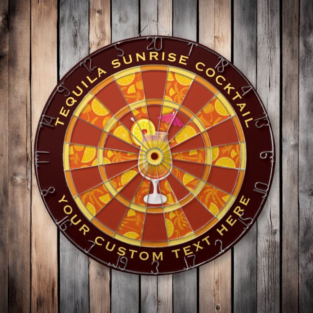 Tequila Sunrise Cocktail Dartboard (Creator Uploaded)