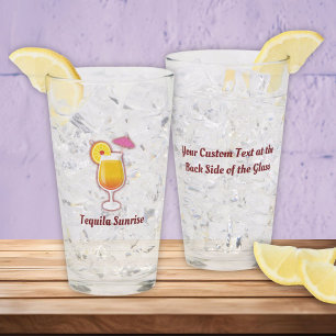 Tequila Sunrise Cocktail Glass