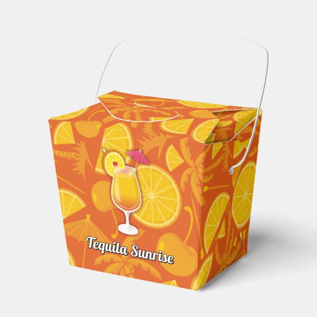 Tequila sunrise favour box (Front Side)