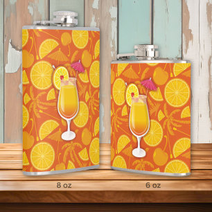 Tequila sunrise hip flask